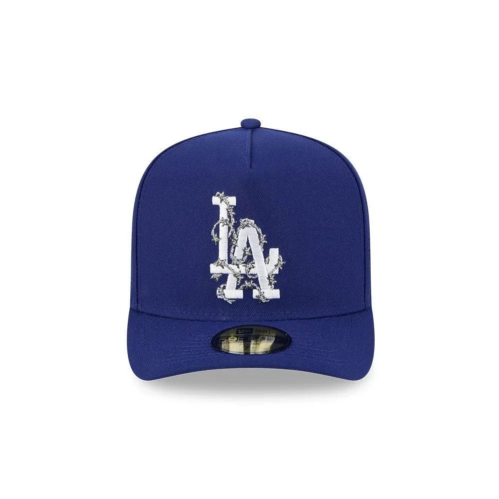 NewEra Los Angeles Dodgers Barb Wire Logo Royal 59Fifty Fitted A-Frame Hat 7 1/4